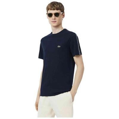 T-shirt met korte mouwen lacoste model camiseta lacoste branded stri voor mannen