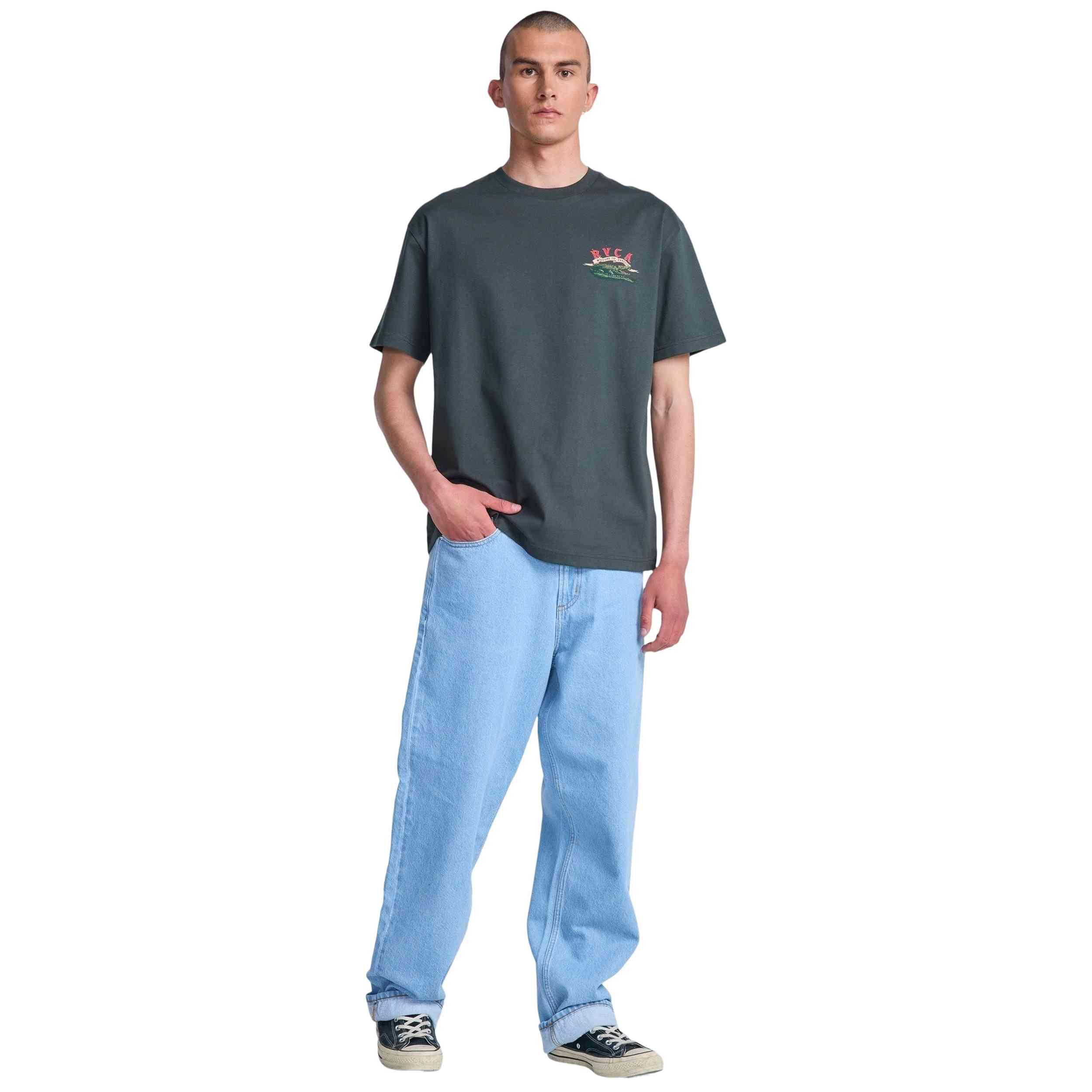 T-shirt met korte mouwen Rvca model Welcome To RVCA voor mannen 2/5