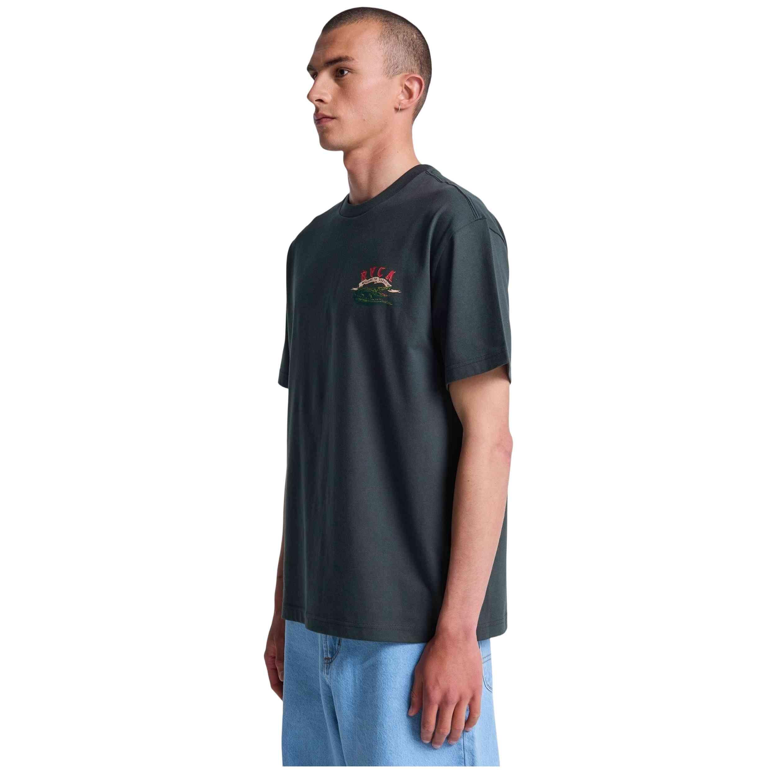 T-shirt met korte mouwen Rvca model Welcome To RVCA voor mannen 5/5