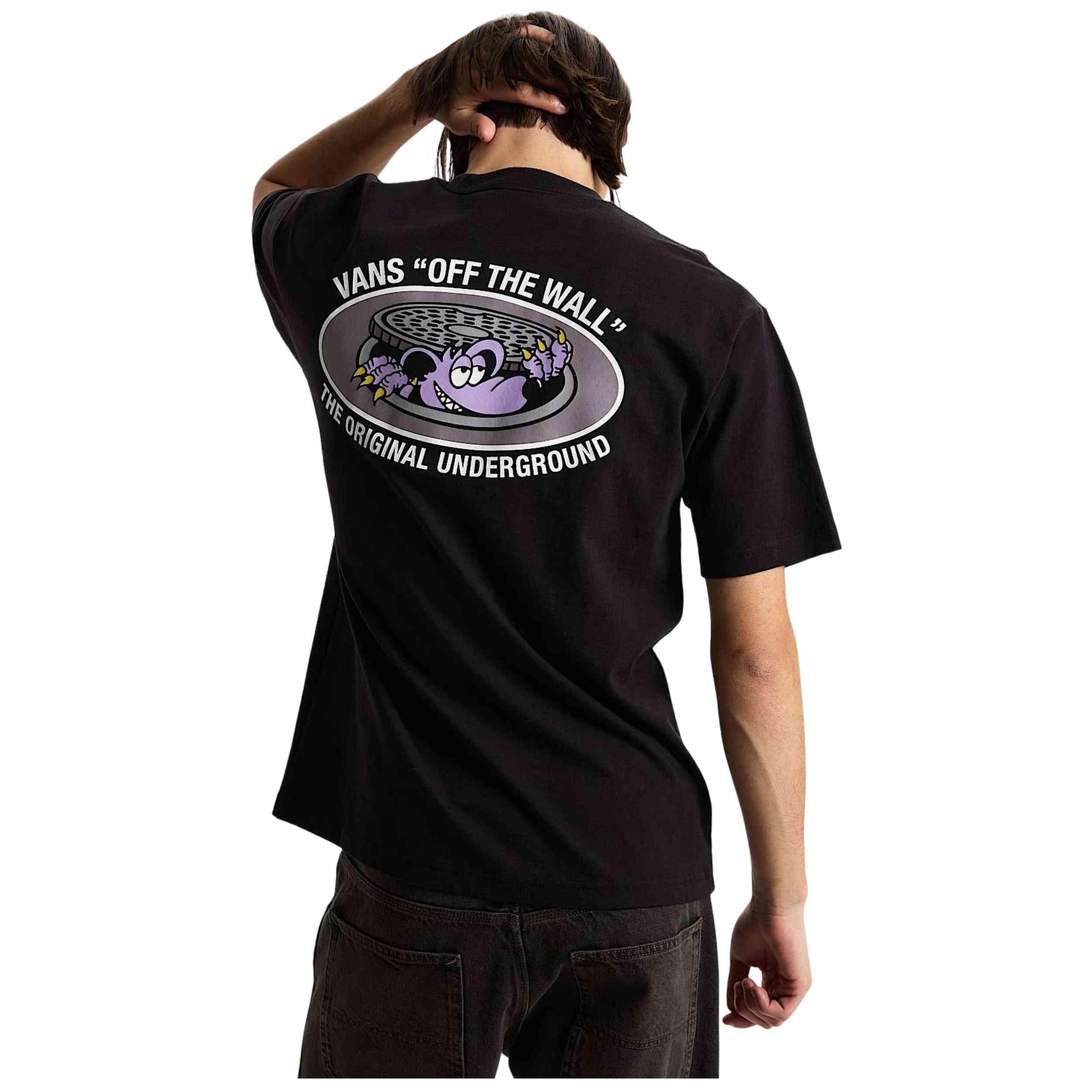 T-shirt Vans modèle Downside SS Tee Black pour homme 4/5