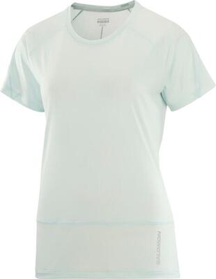 Salomon cross run dames technisch t-shirt lichtgroen