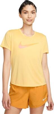 Nike dri-fit swoosh women's short sleeve jersey yellow