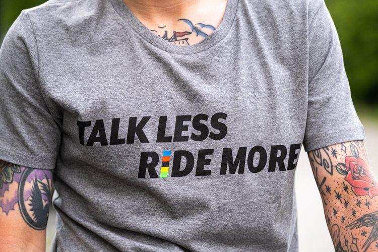 T-shirt Unisexe Çois - Talk Less Ride More - Gris 2/3