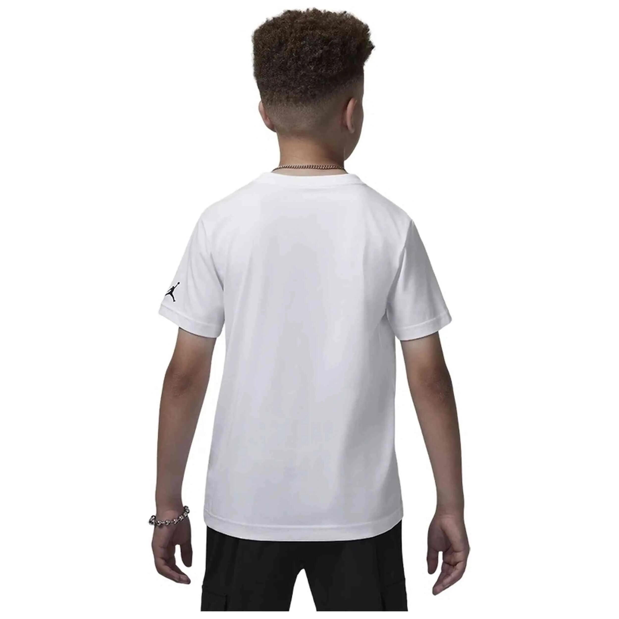 Camiseta de manga corta Jordan modelo 95D487-001 para niños 3/5