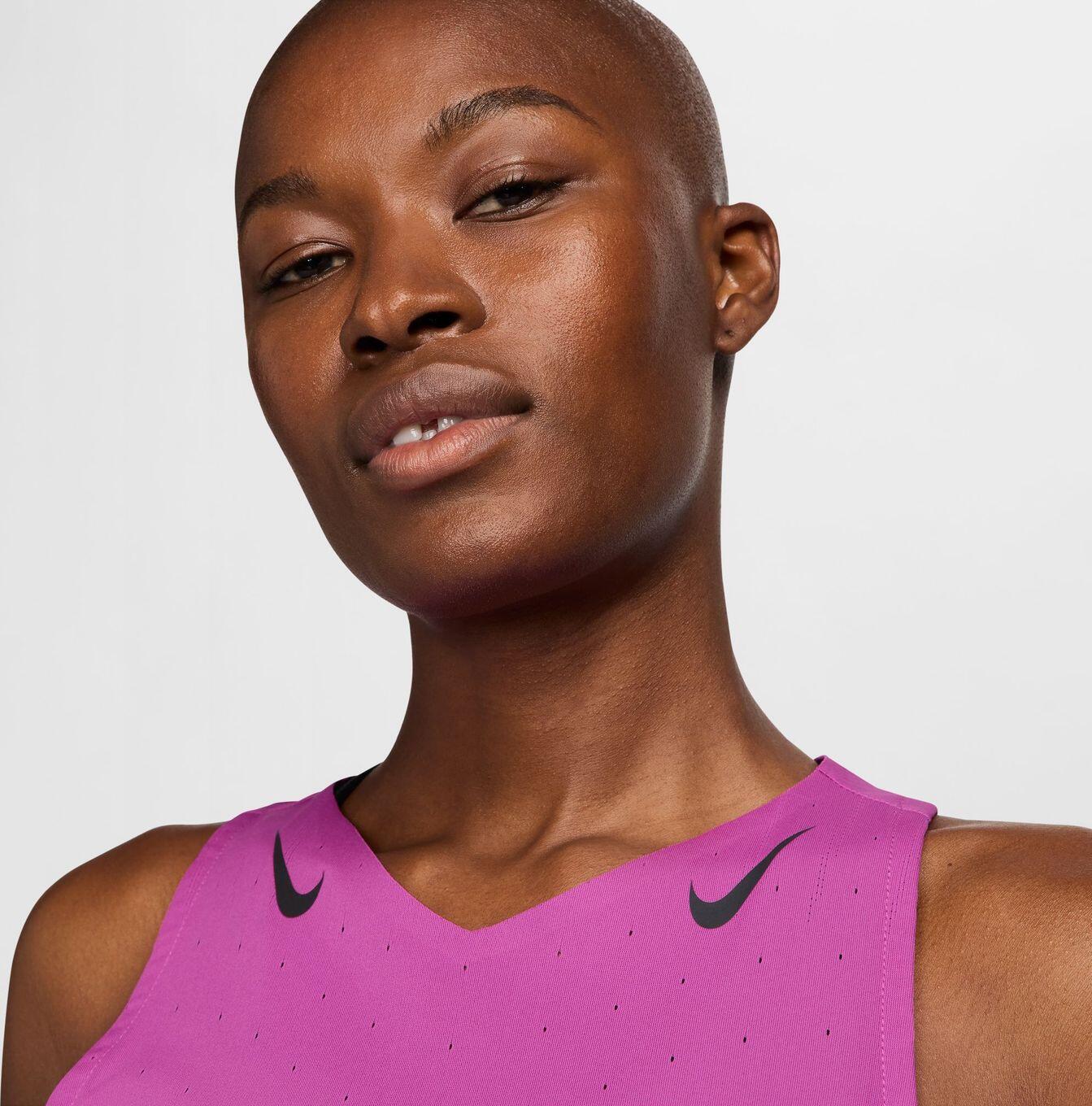 Nike AeroSwift Violett Damen Tanktop 3/5