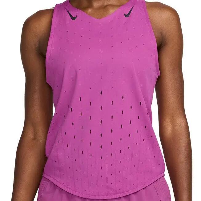 Women's Nike AeroSwift Violet Tank Top