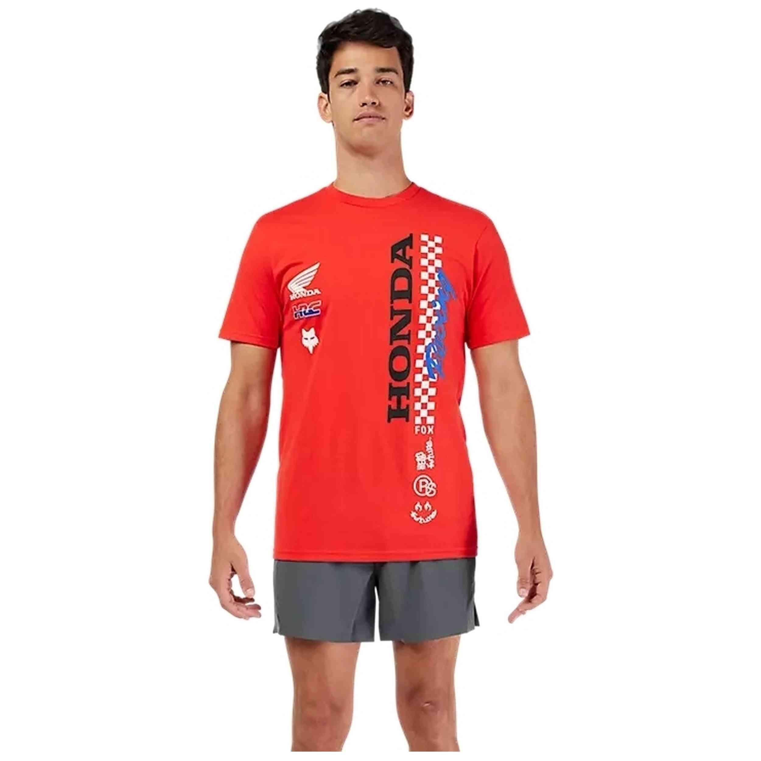 T-shirt met korte mouwen Fox model Camiseta Honda de Fox Racing voor mannen 3/5