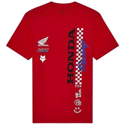 T-shirt met korte mouwen fox model camiseta honda de fox racing voor mannen