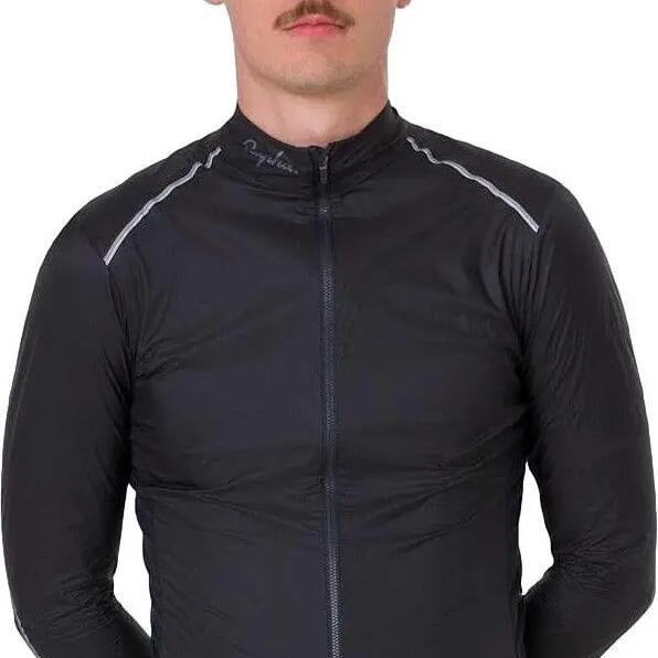 Men's Rapha Brevet Element Windbreaker Jacket Black/Gray