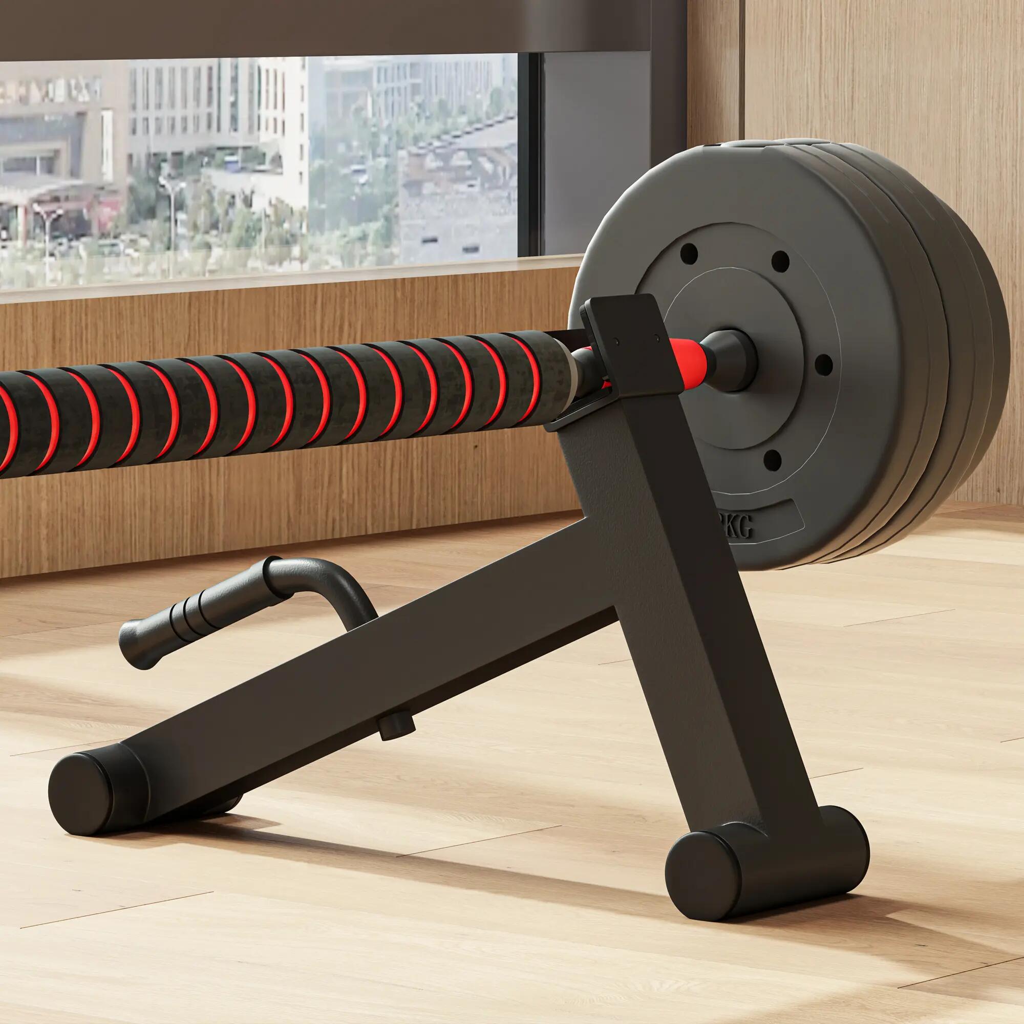 Mini Deadlift pour haltères avec poignée - charge max. 200 Kg - acier noir 2/5