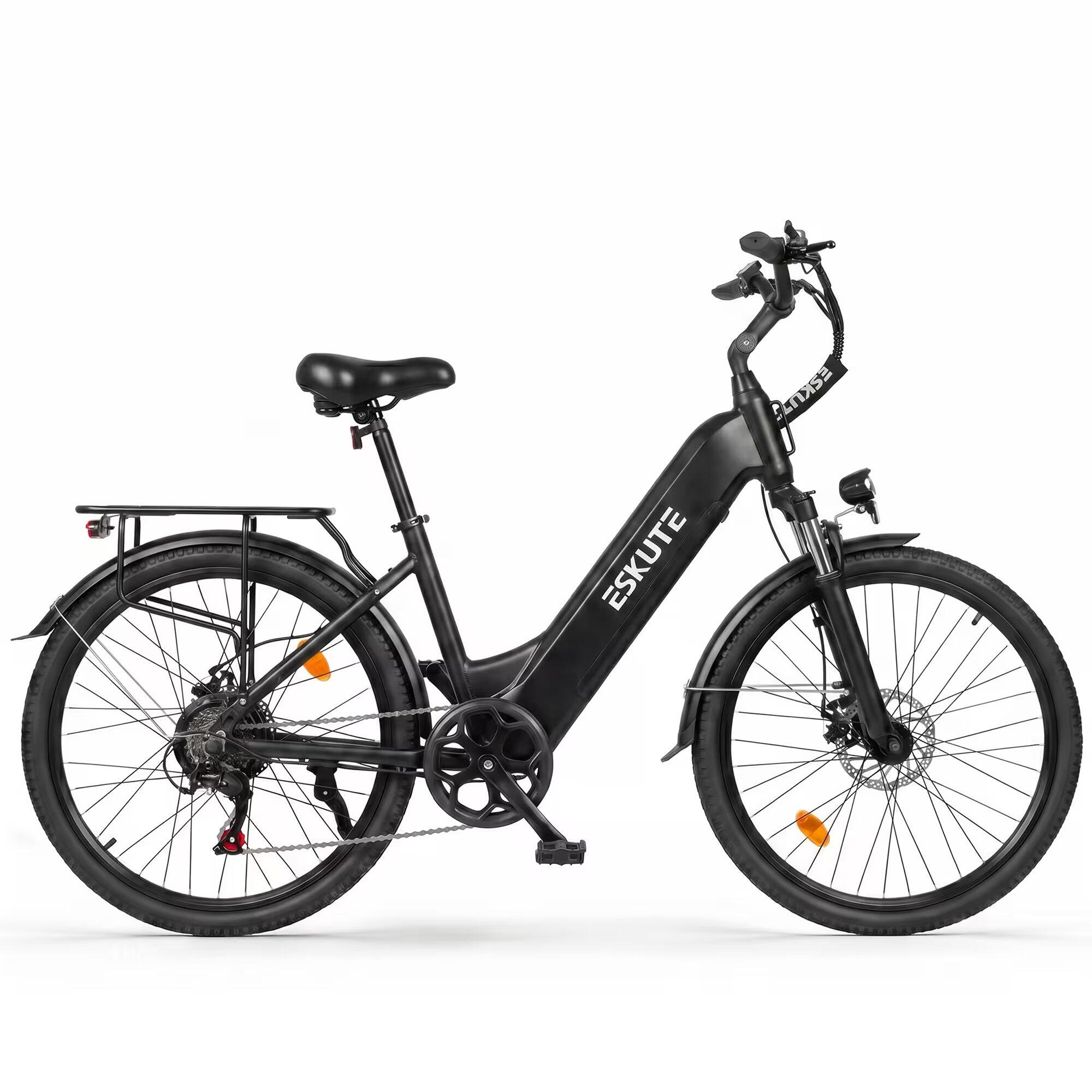 Bici elettrica C202 26", motore 250W, batteria rimovibile 48V 17,5Ah, 7 marce 4/4
