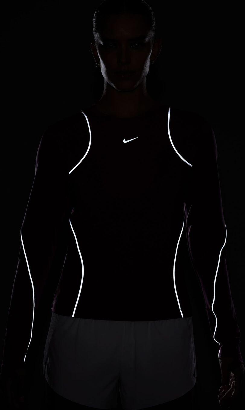Maillot Manches Longues Nike Running Division Violet Femme 4/4