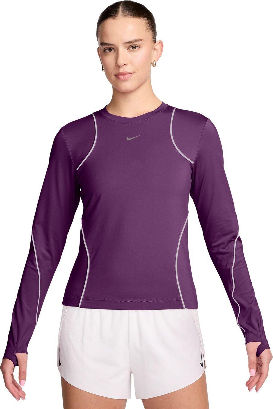 Maillot Manches Longues Nike Running Division Violet Femme 1/4
