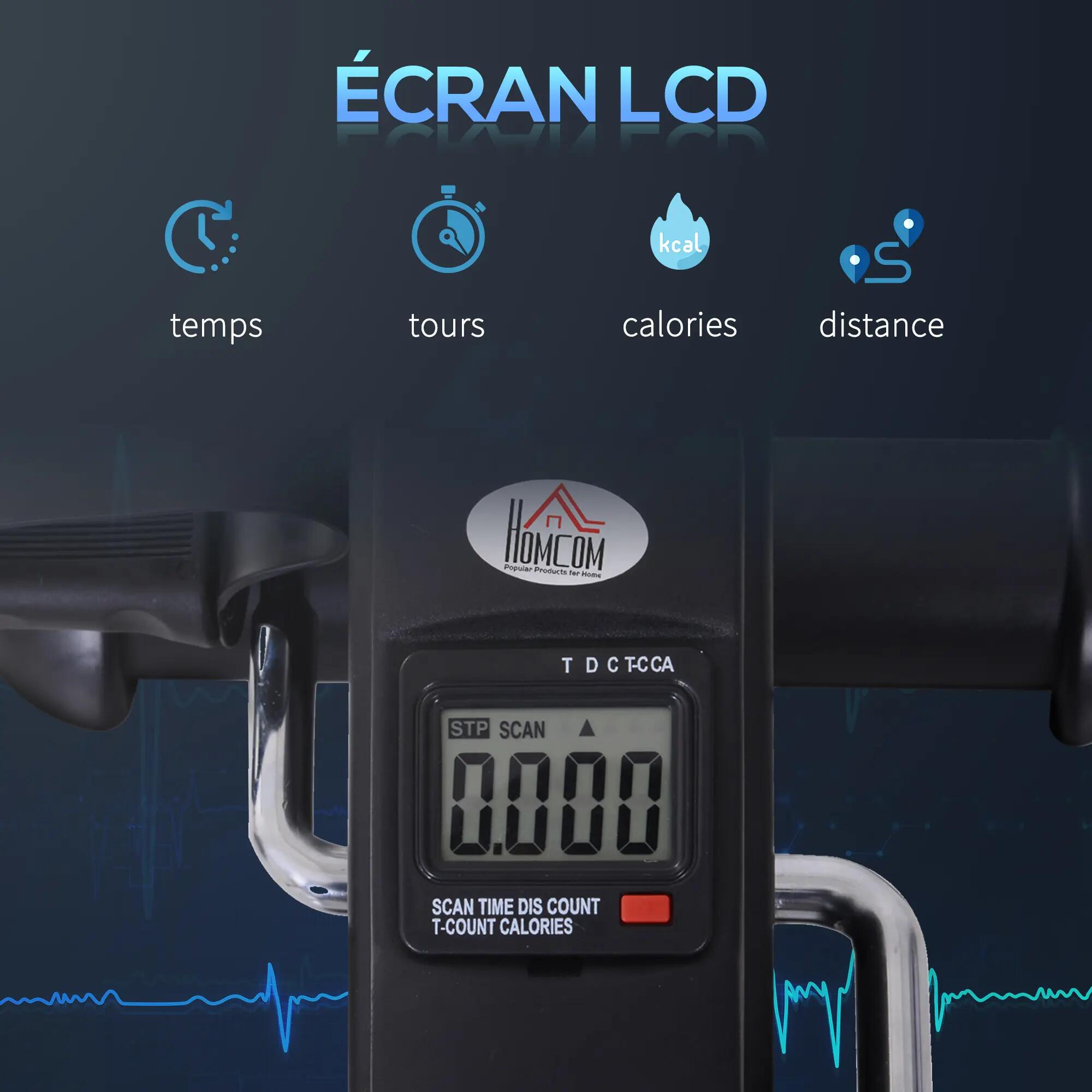 Mini vélo d'appartement écran LCD résistance réglable 4/5