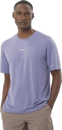 T-Shirt Running Salomon SHKout Core Bleu Homme