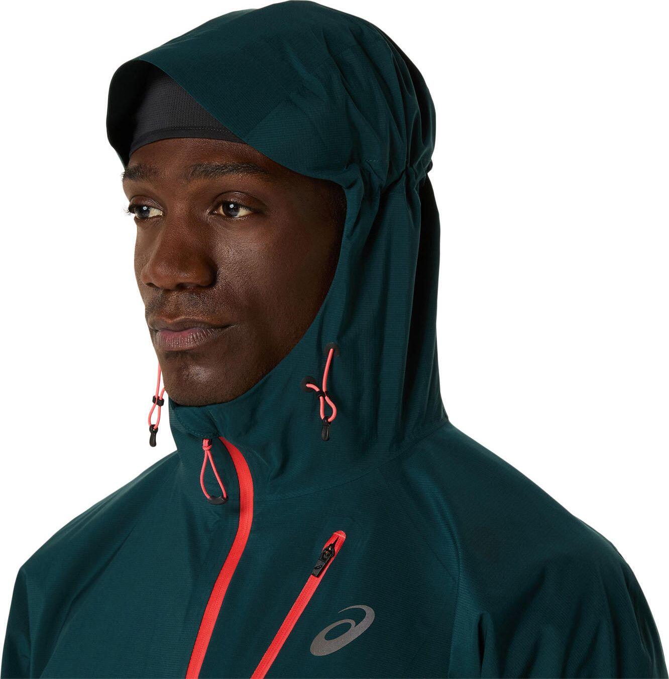 Asics Fujitrail Elite Waterproof Jacket Green Men's 3/7