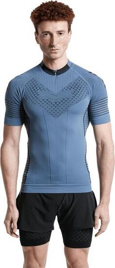 X-Bionic Twyce Race Jersey met korte mouwen Blauw/Zwart Heren