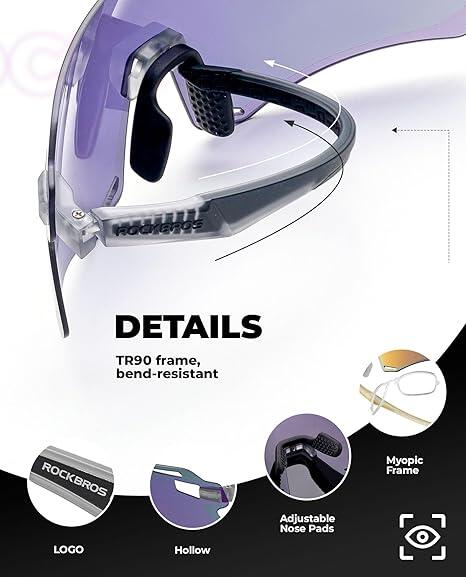 ROCKBROS Fahrradbrille Polarisierte Sportsonnenbrille UV400 5/5