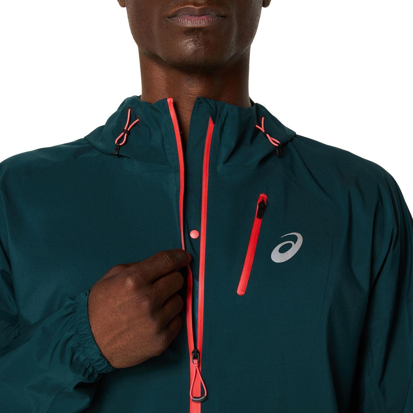 Asics Fujitrail Elite Waterproof Jacket Green Men's 5/7