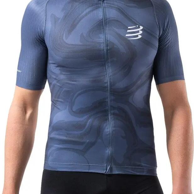Compressport Tri Postural Aero Blue Men's short sleeve jersey