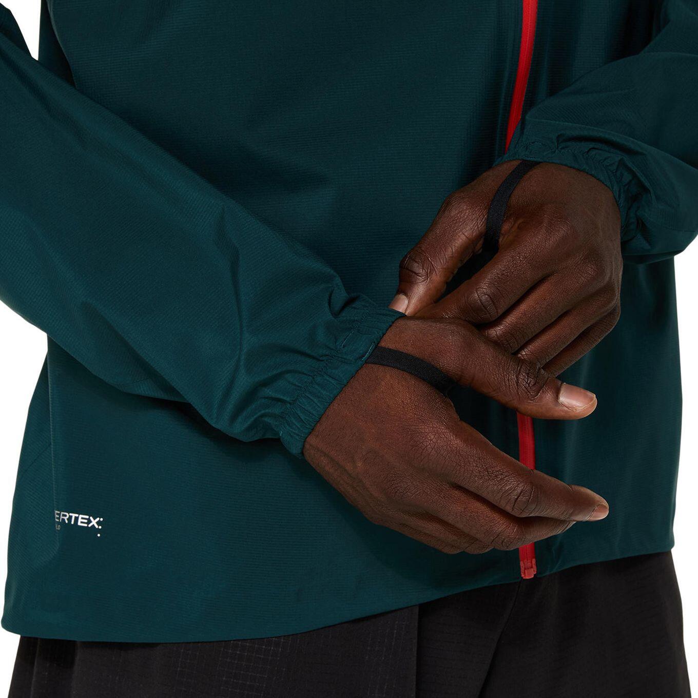 Asics Fujitrail Elite Waterproof Jacket Green Men's 6/7