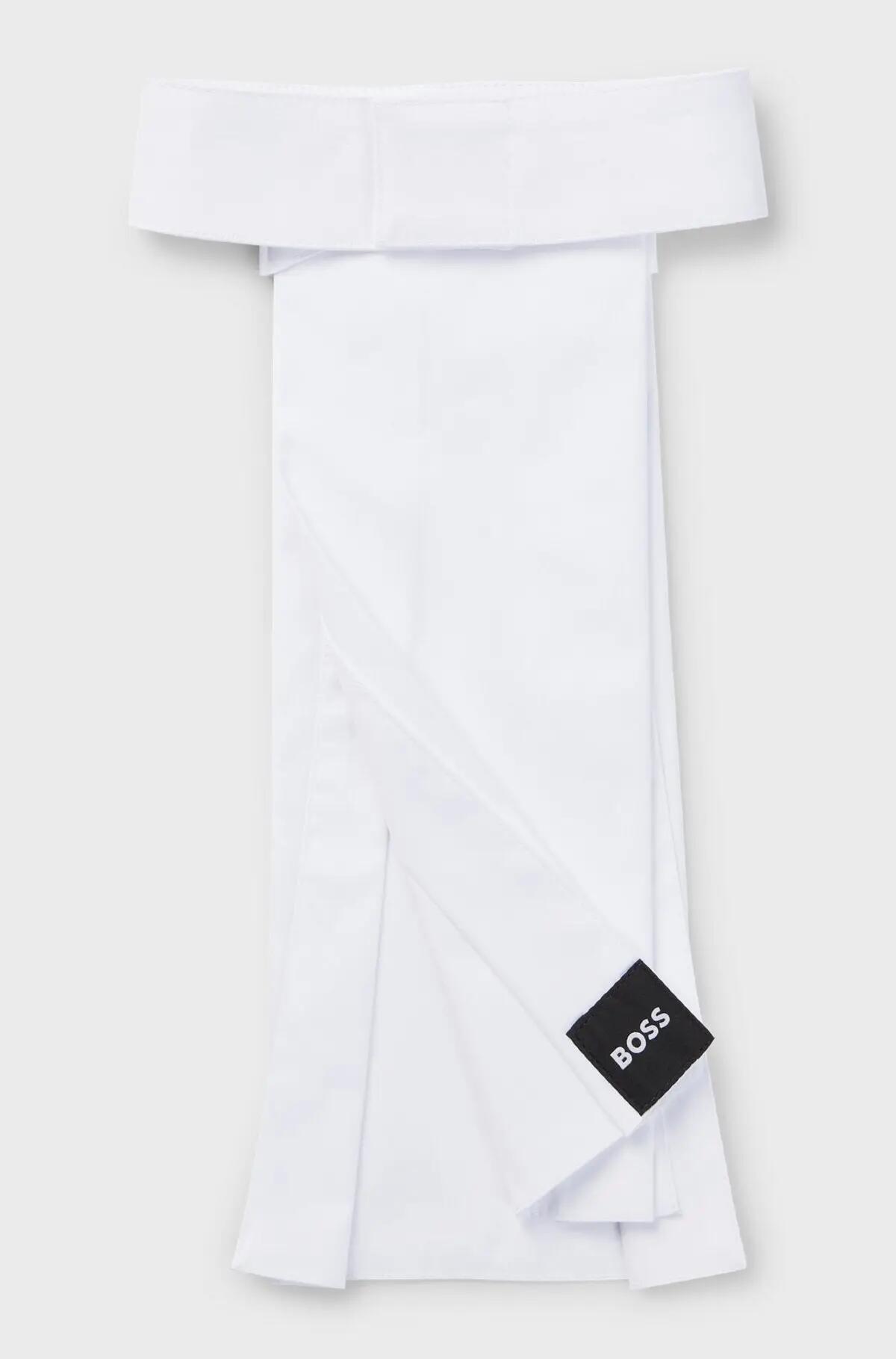 Boss Equestrian Plastron Signature Core Wit - 3/5