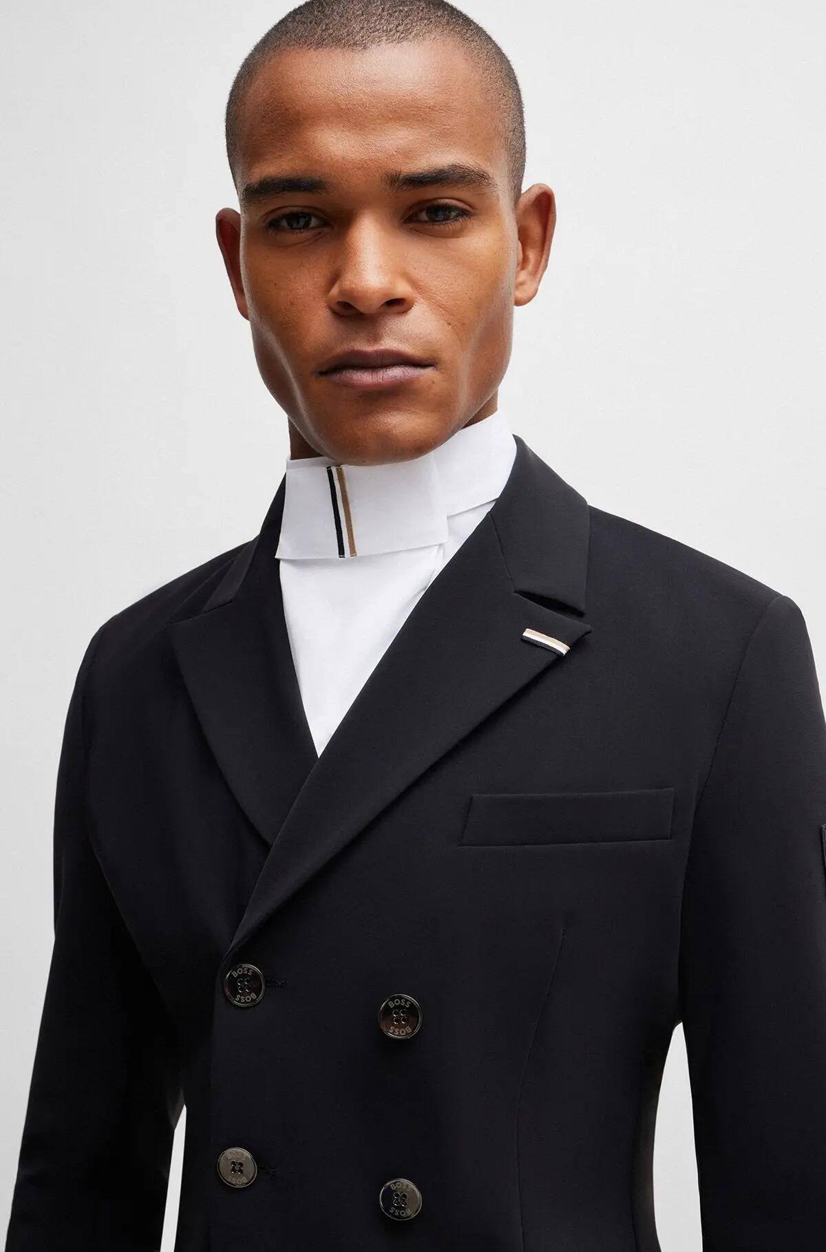 Boss Equestrian Plastron Signature Core Wit - 2/5