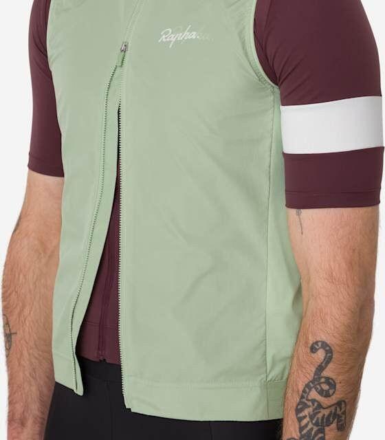 Gilet Rapha Core Uomo Verde/Bianco 3/6