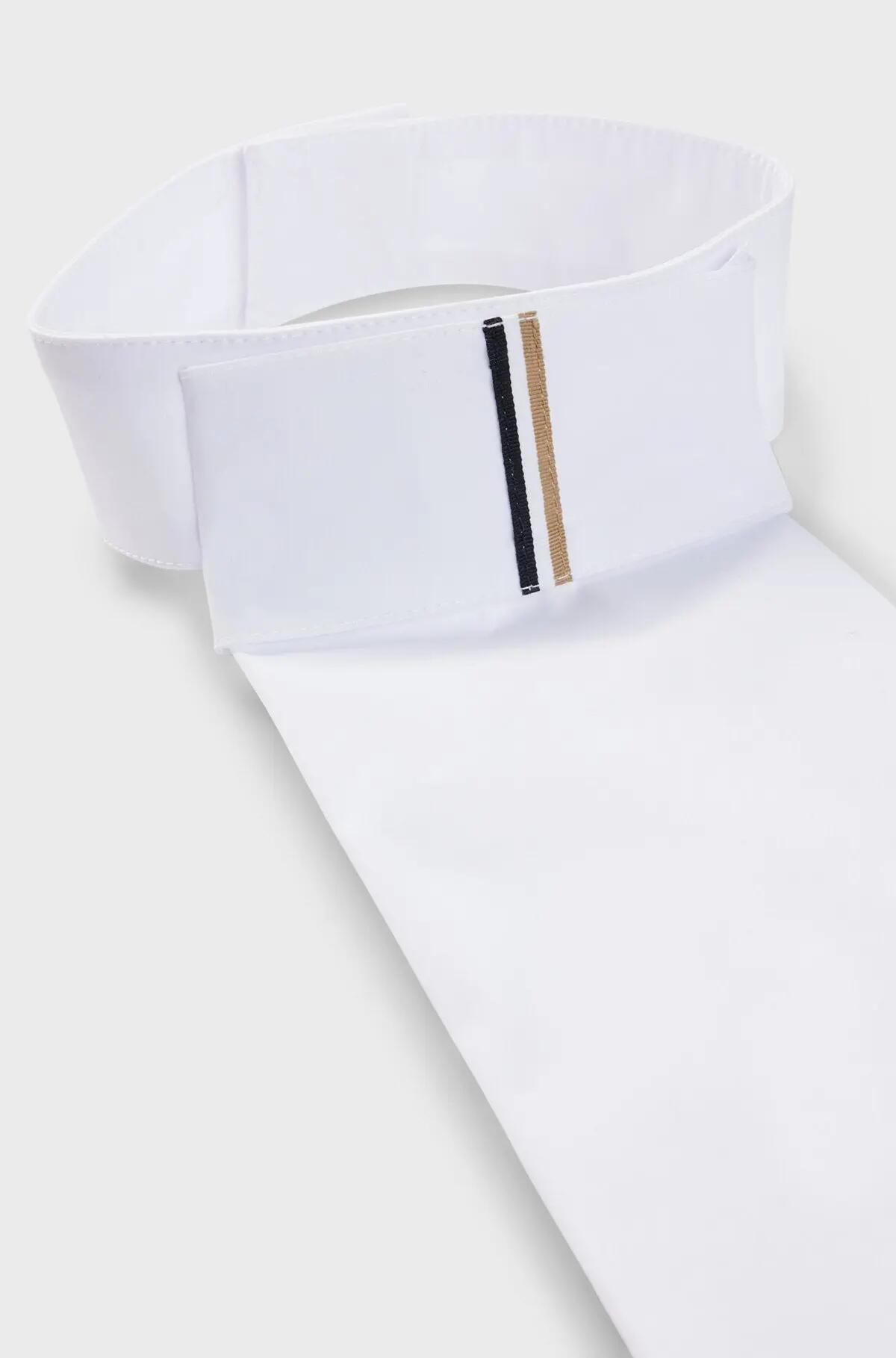 Boss Equestrian Plastron Signature Core Wit - 4/5