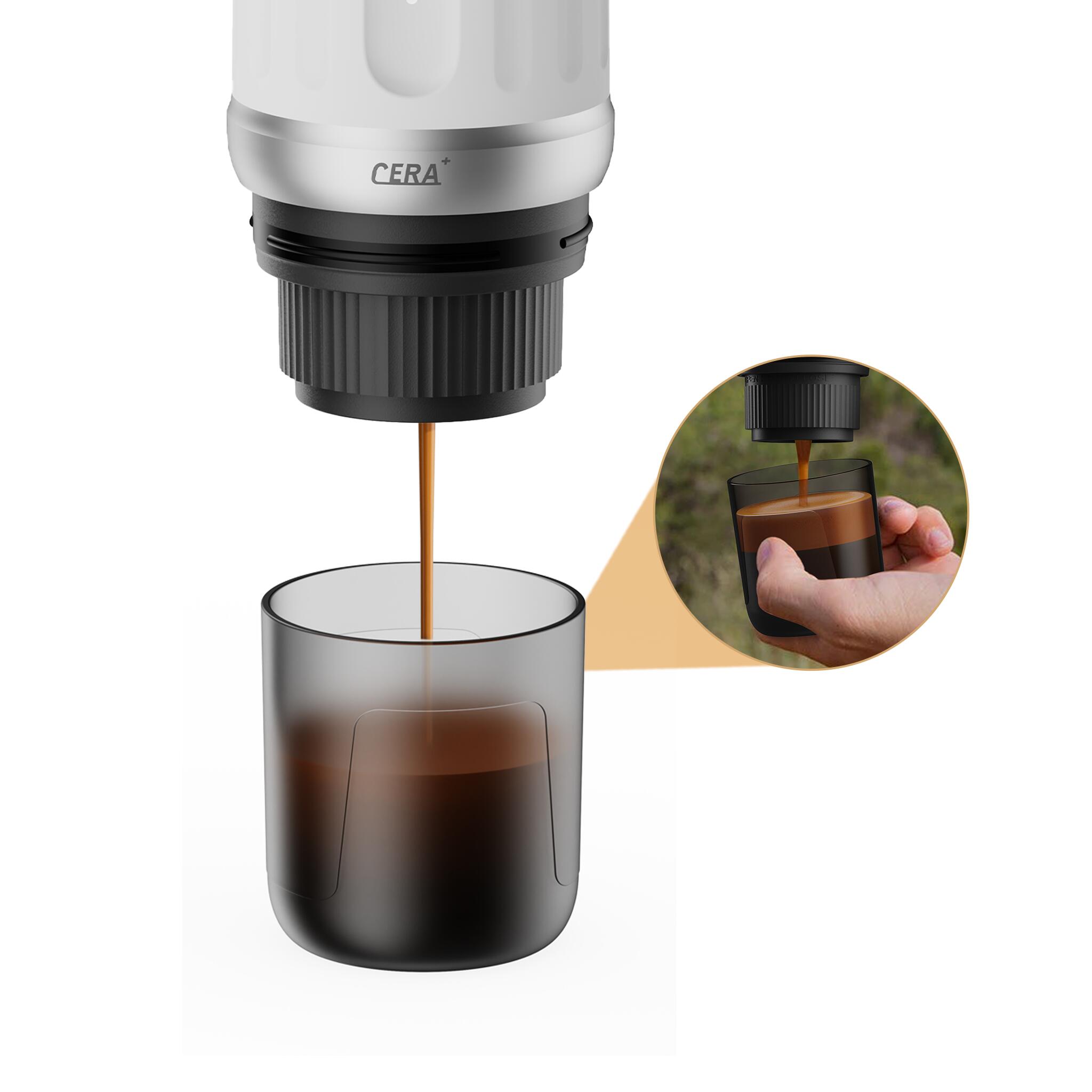 Cerapresso Draagbare Espressomachine voor Camping & Reizen 20 Bar USB-C 3/7
