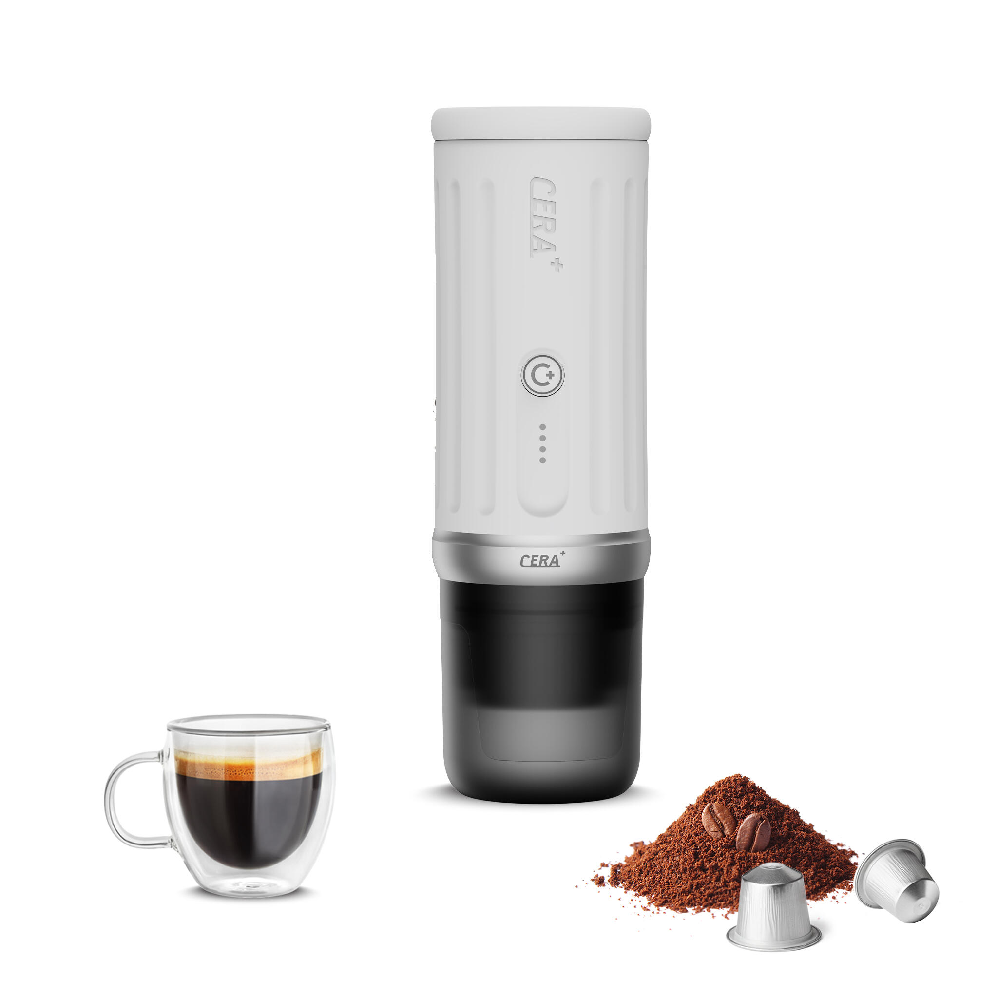 Cerapresso Draagbare Espressomachine voor Camping & Reizen 20 Bar USB-C 5/7