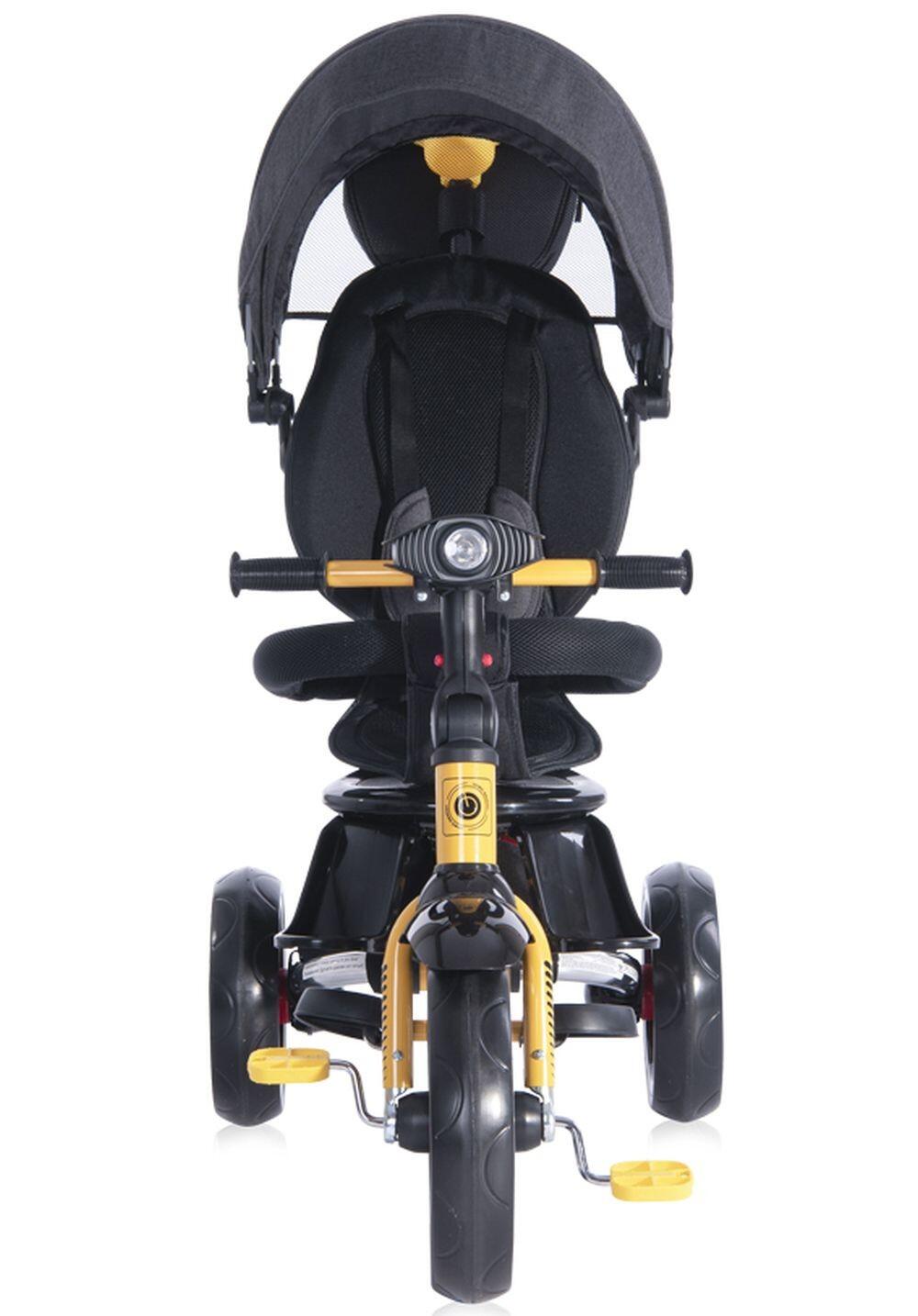 Infantil Paseo Triciclo 360º asiento giratorio ENDURO BLACK & YELLOW 2/5
