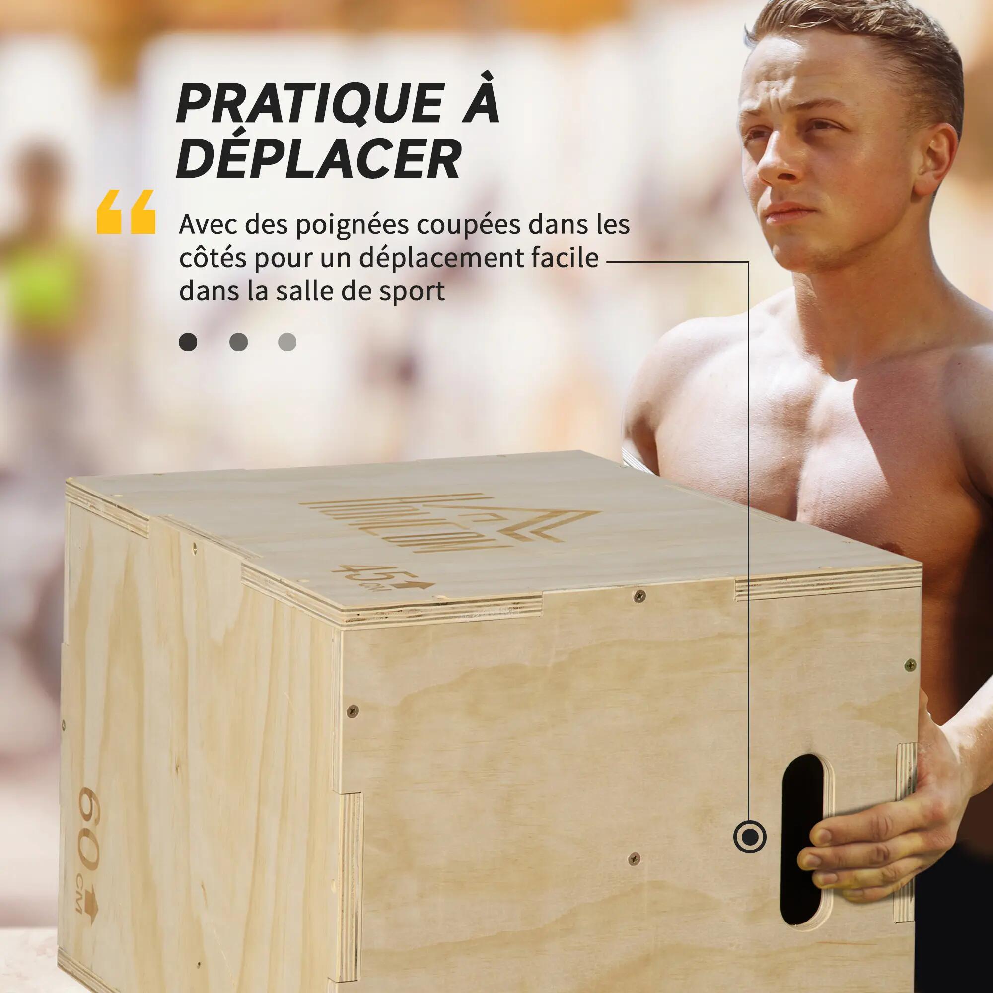 Box jump - box de pliométrie - bois de hêtre 5/5