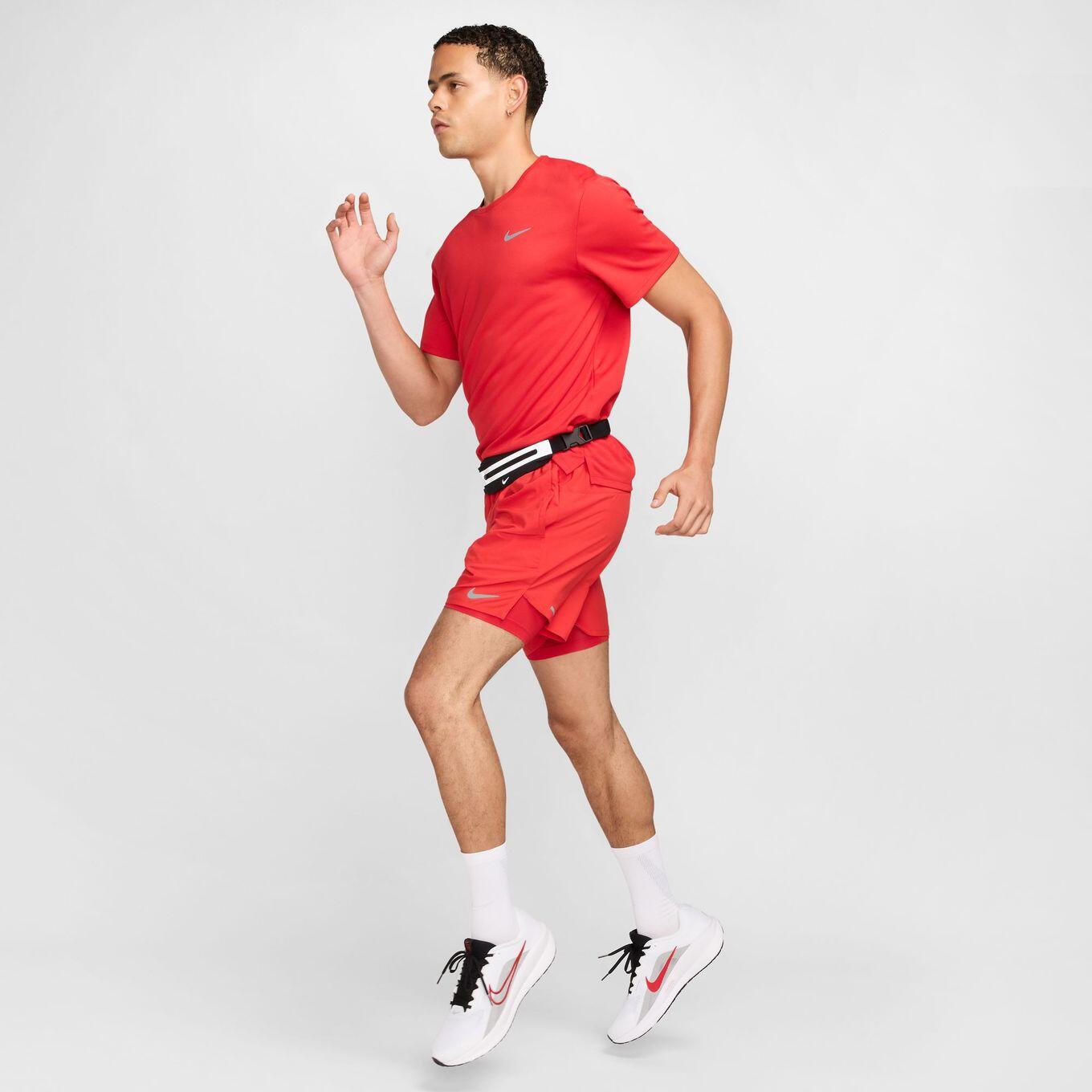 Maglia a maniche corte Nike Dri-Fit UV Miler Red Uomo 5/6