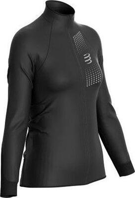 Compressport women's hurricane windproof jacket black
