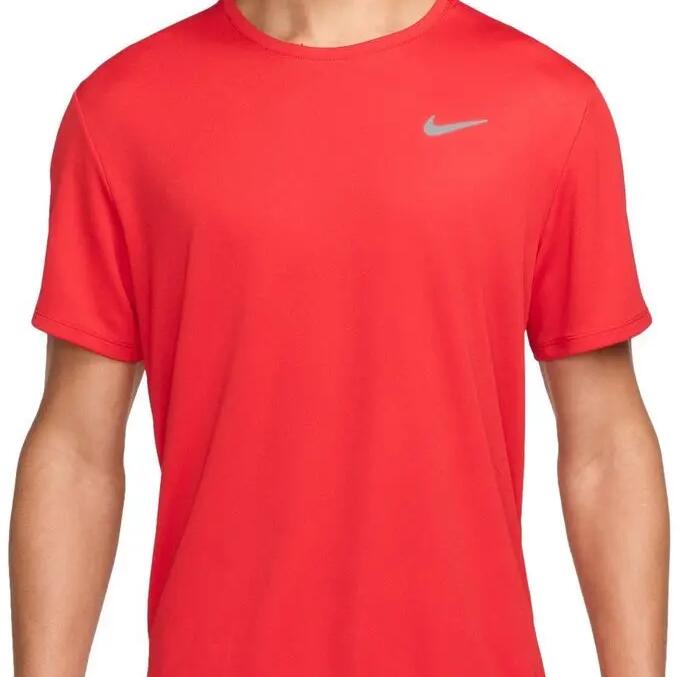 Men's Nike Dri-Fit UV Miler Red short sleeve jersey