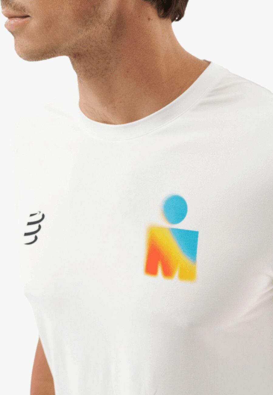 T-Shirt Running Compressport Training Ironman 2025 Blanc Homme 4/6