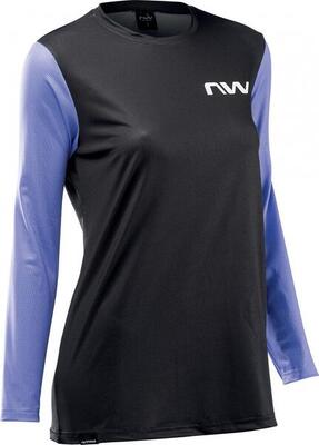 Northwave freedom am damesjersey met lange mouwen paars/fuchsia