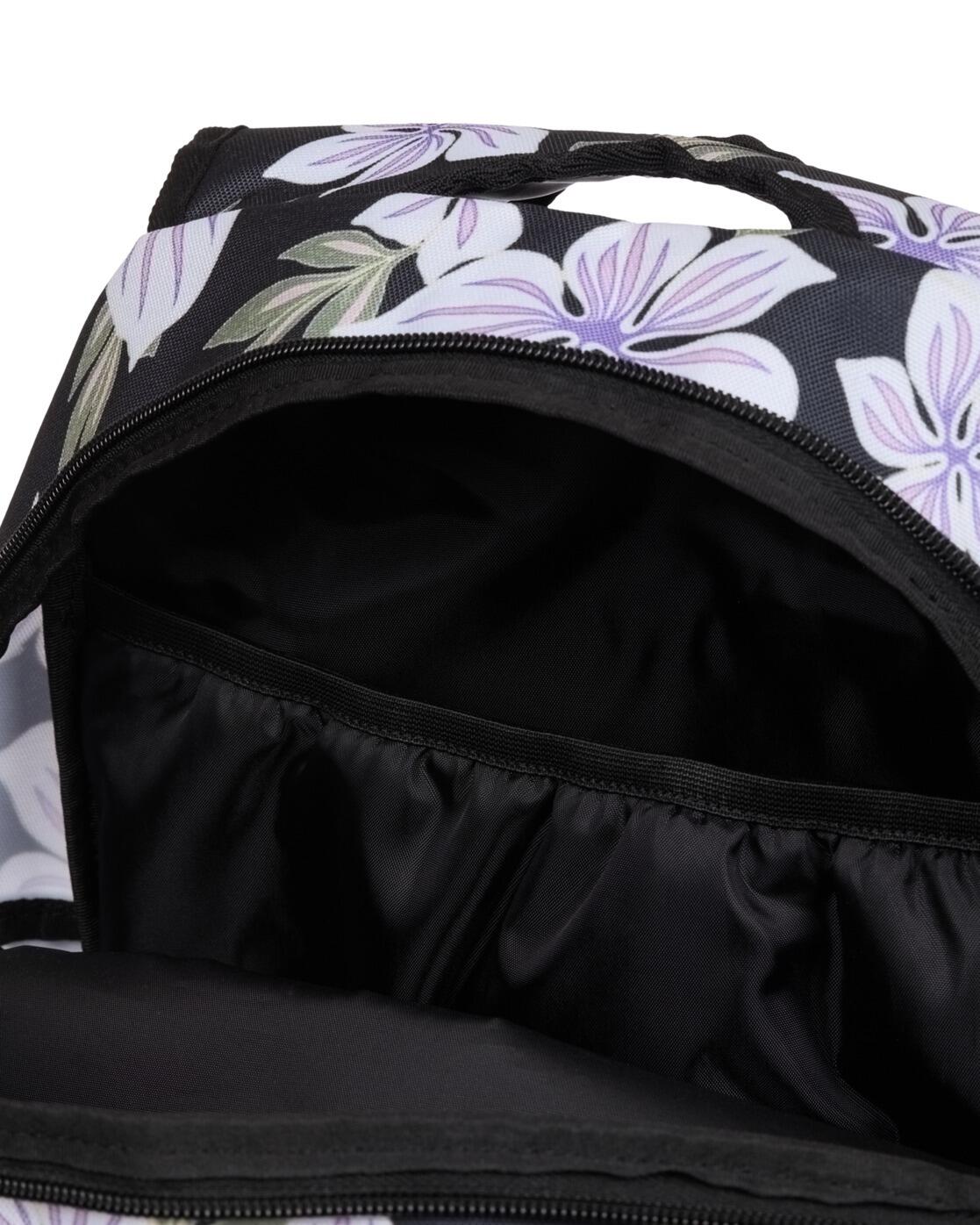 Mochila mediana HERE YOU ARE PRINTED Negro Mujer 3/4