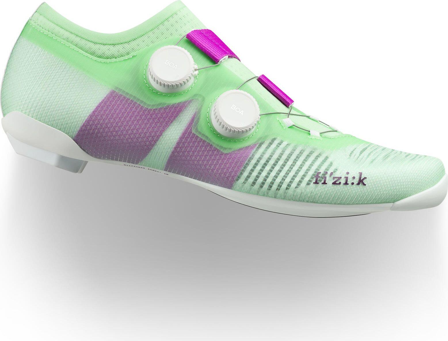 Fizik Vega Carbon racefietsschoenen Groen/Paars 3/7