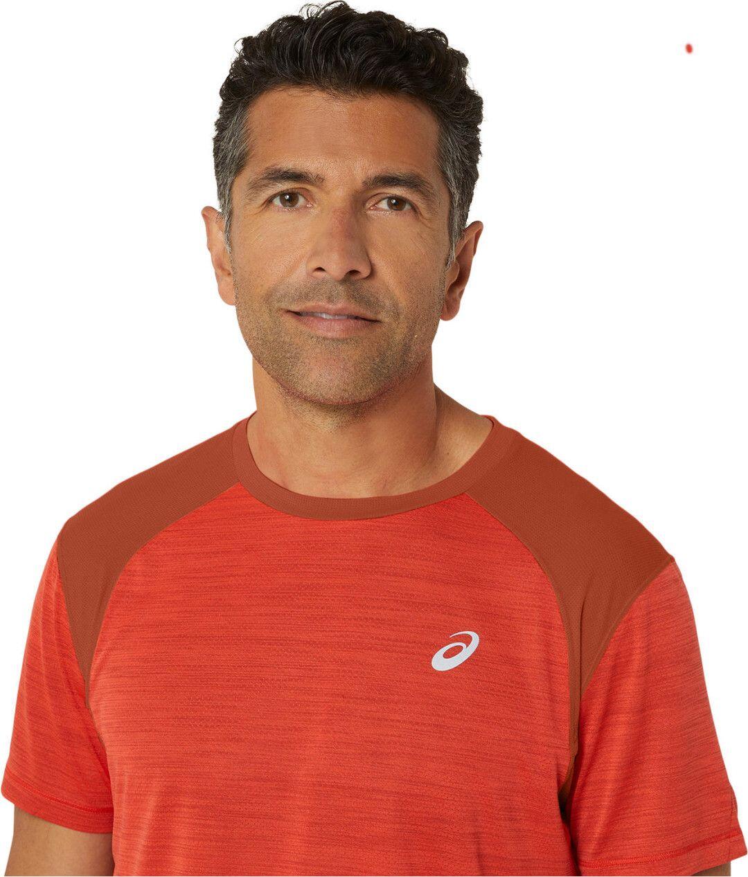 Maillot de manga corta AsicsRoad Rojo 4/4