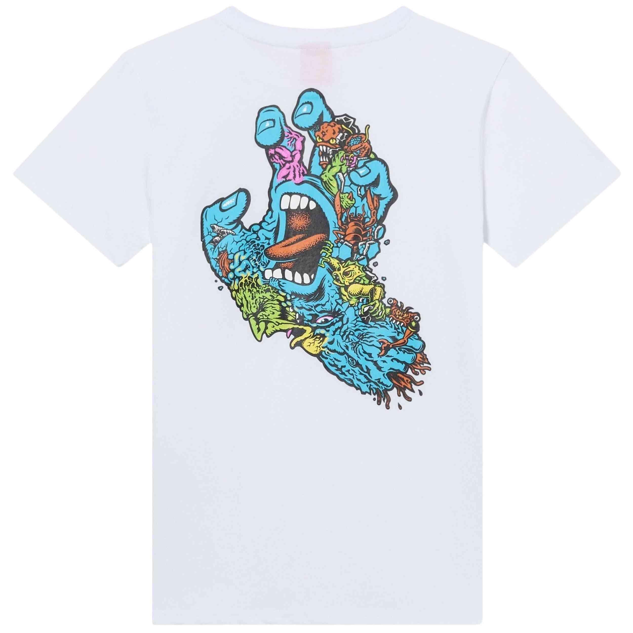 T-shirt Santa cruz modèle Roskopp Screaming Five pour unisexe enfants 2/2