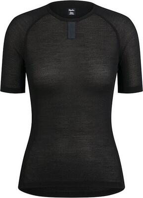 Rapha merino lightweight black women's short sleeve underlay