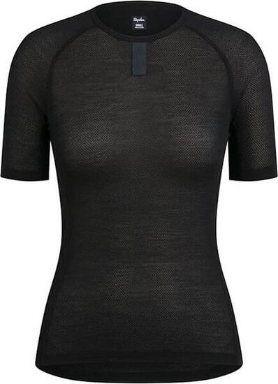 Rapha Merino Lightweight Kurzarm Trikot Schwarz Damen