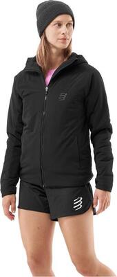 Dames compressport into the wool 2.0 jacket zwart