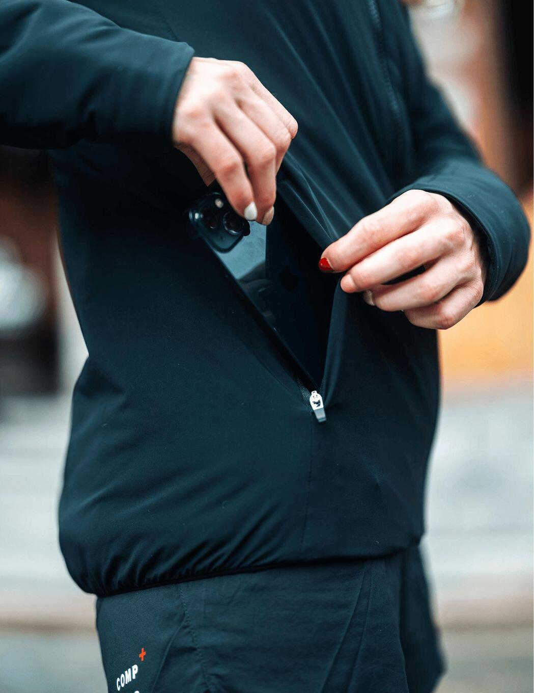 Dames Compressport Into The Wool 2.0 Jacket Zwart 6/7