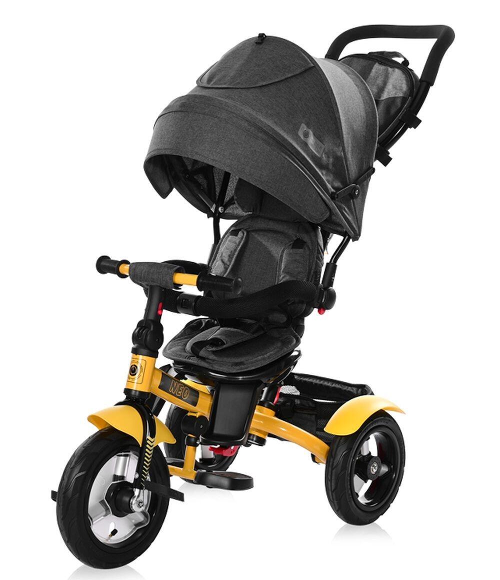 Infantil Paseo Triciclo 2 en 1 empuje reversible NEO AIR Yellow black 2/5