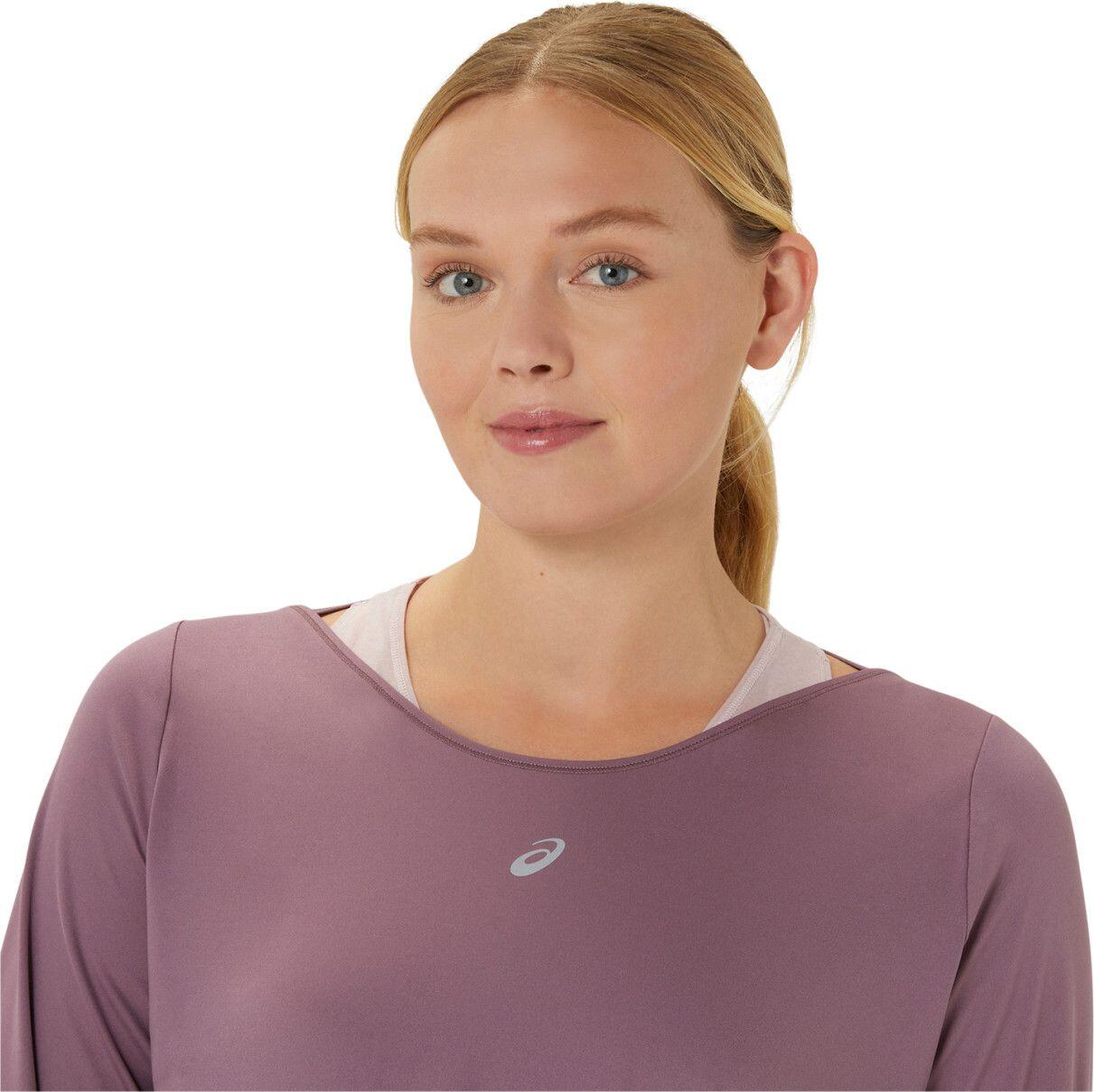 Maillot Manches Longues Asics Nagino Run Violet/Rose Femme 4/7