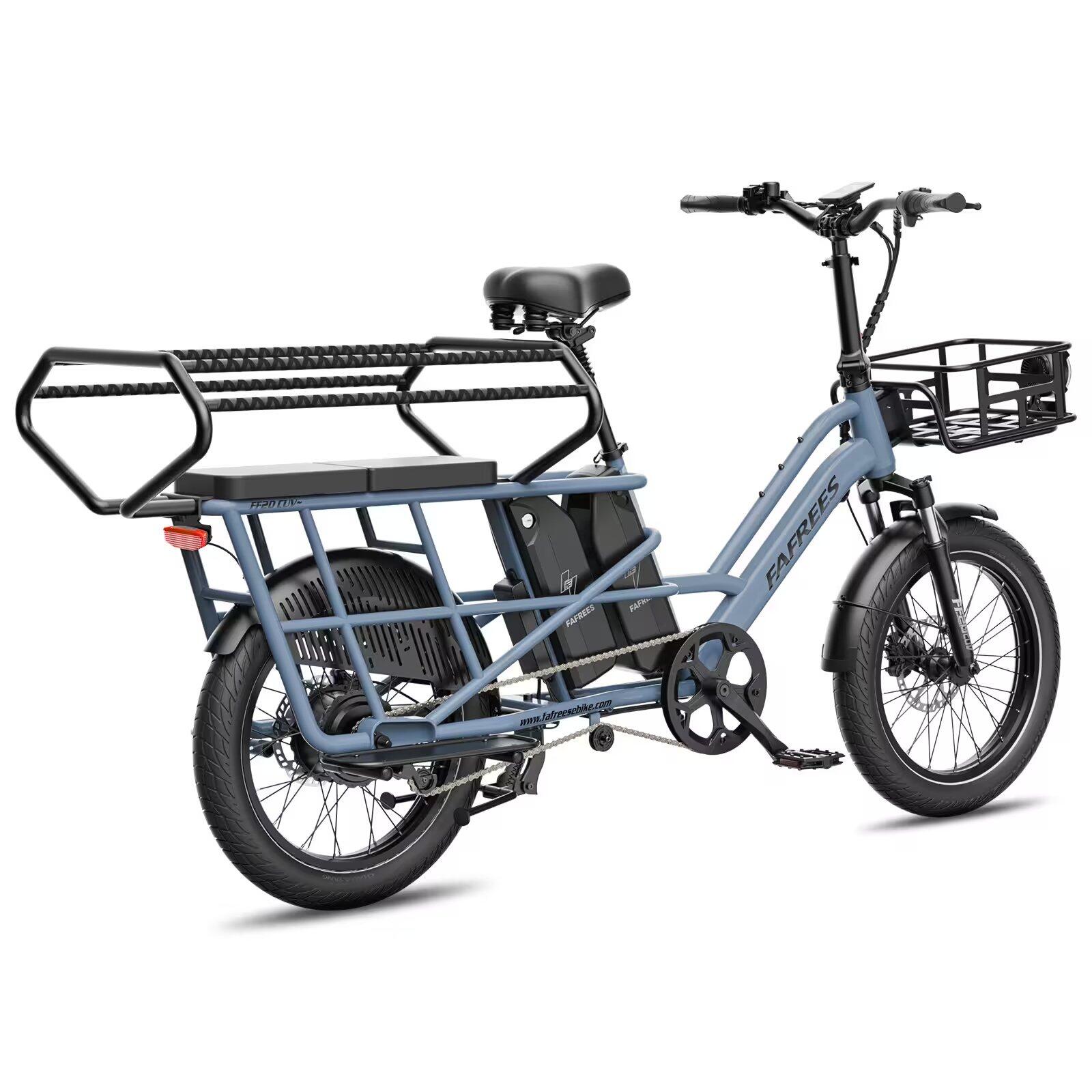 Cargo EBike FF20 CUV Dubbele 15Ah Accu 170km Fat Banden Kinderzitje 200kg 3/7