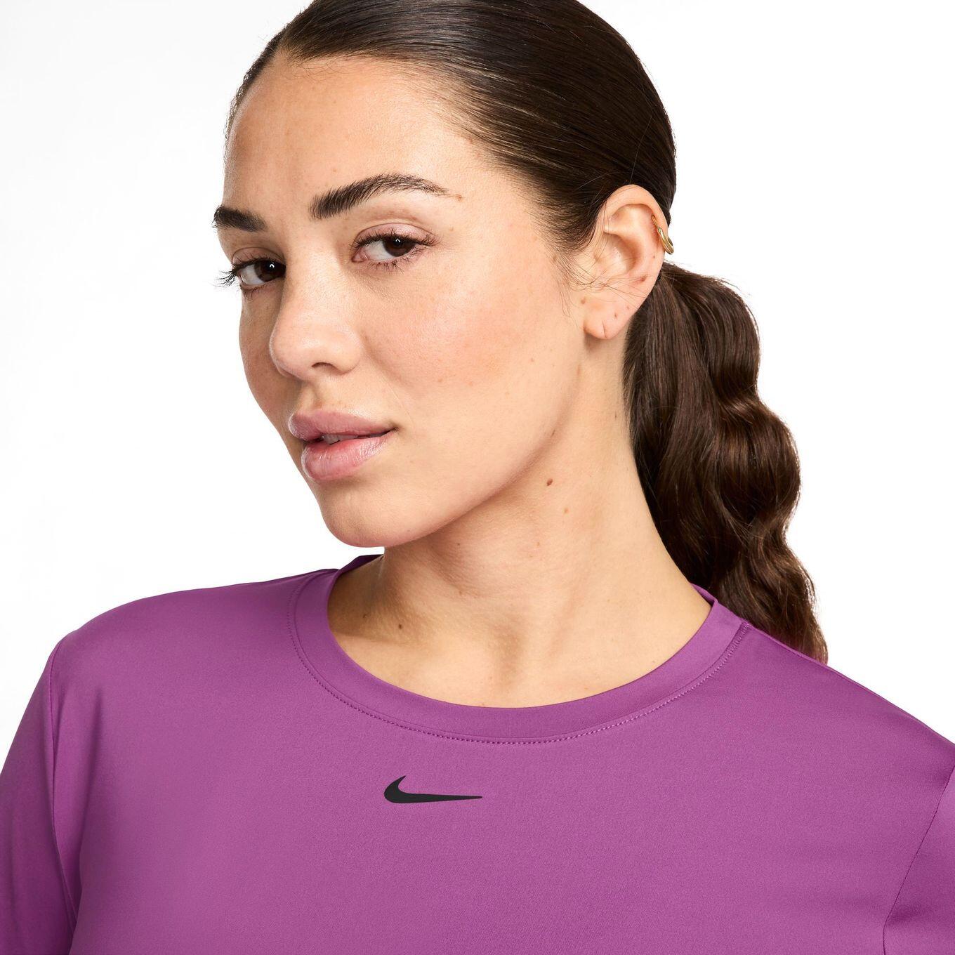 Maillot manches courtes Nike One Classic Violet Femme 3/4